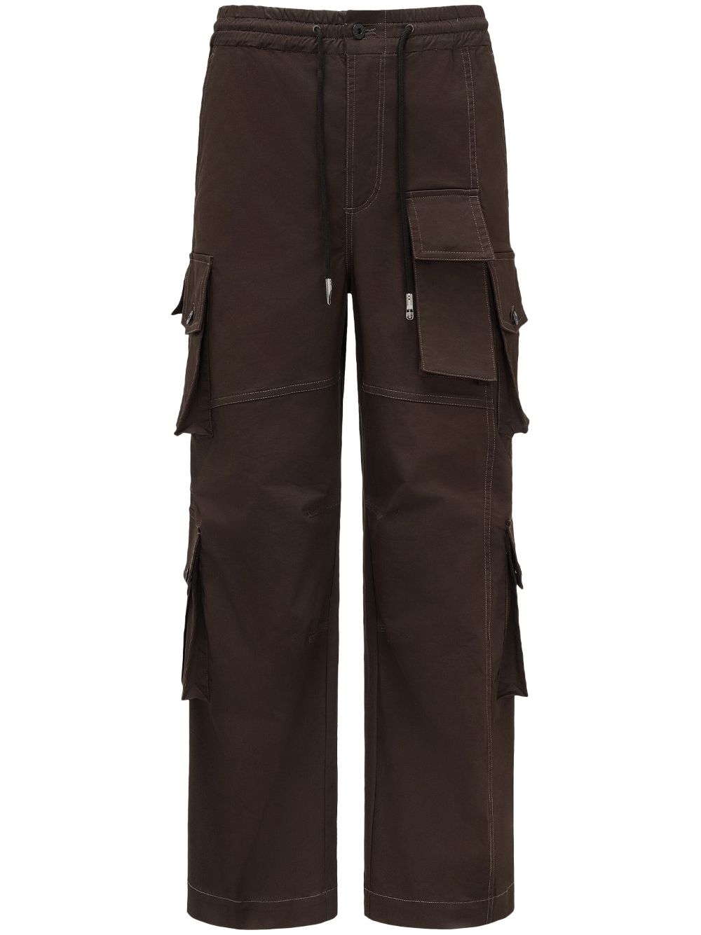 Feng Chen Wang cargo trousers - Brown