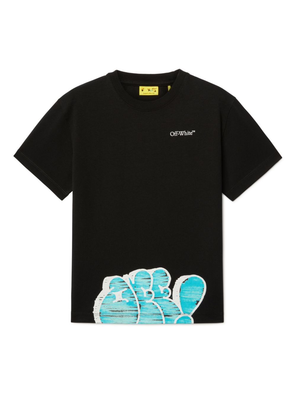 Off-White Kids Graffiti Type T-shirt - Black