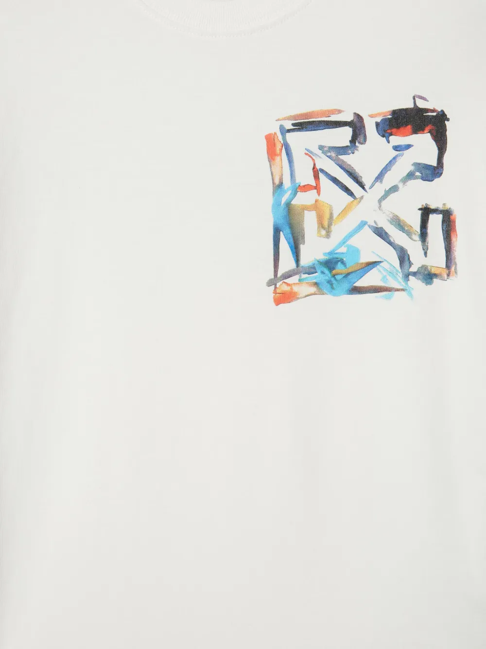 Off-White Kids Watercolour T-shirt Wit