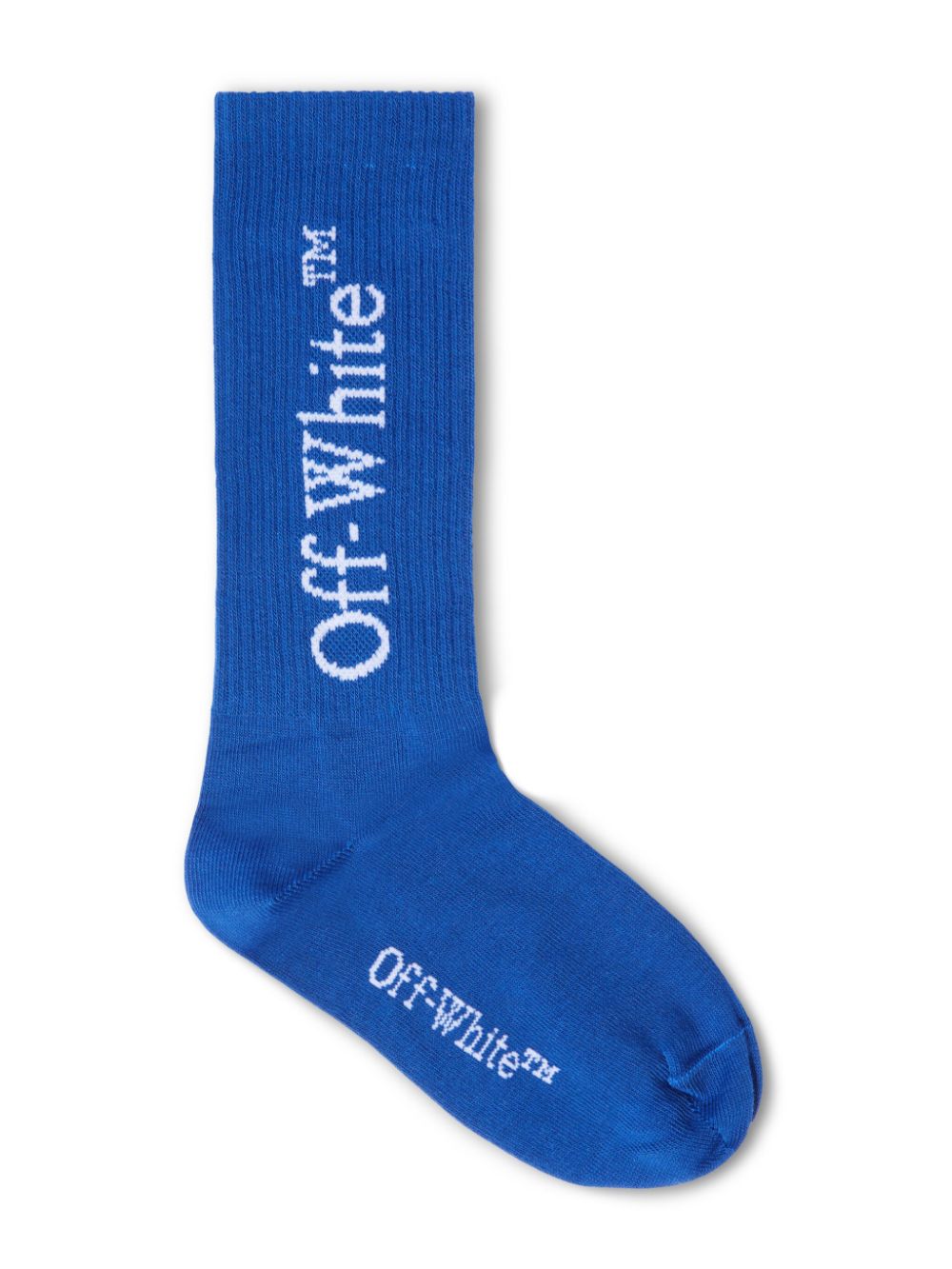 Off-White Kids Bookish long socks - Blue