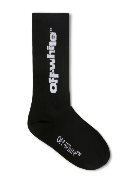 Off-White Kids جوارب طويلة 'تايب جرافيك'