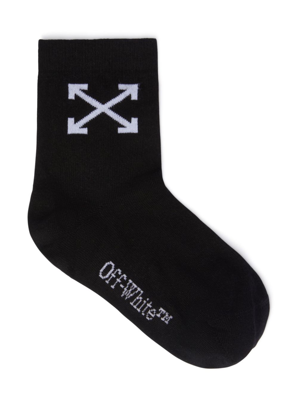 Off-White Kids Arrow mid high socks - Black