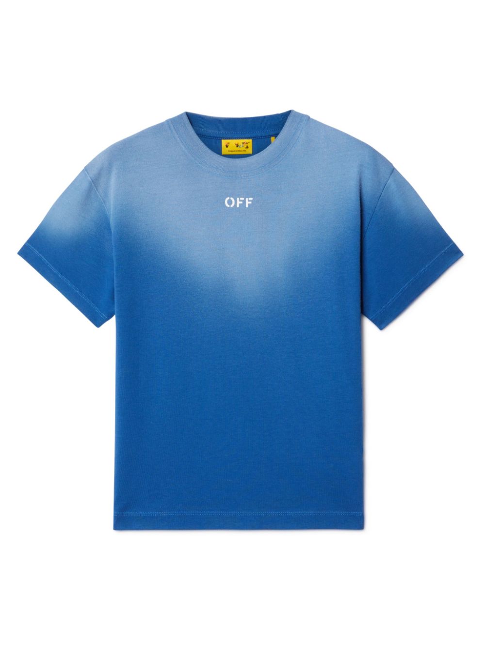 Off-White Kids Off Stamp Bleach T-shirt - Blue