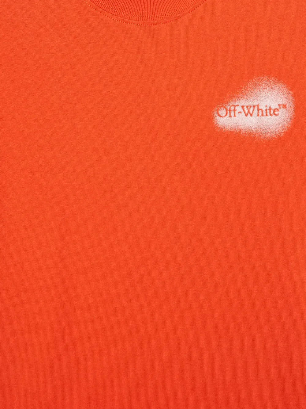 Off-White Kids Arrow Spray T-shirt Oranje