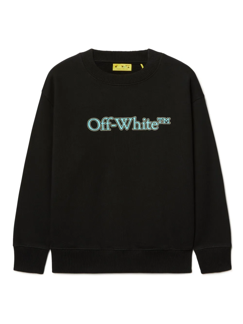 Off-White Kids Big Bookish sweater Zwart