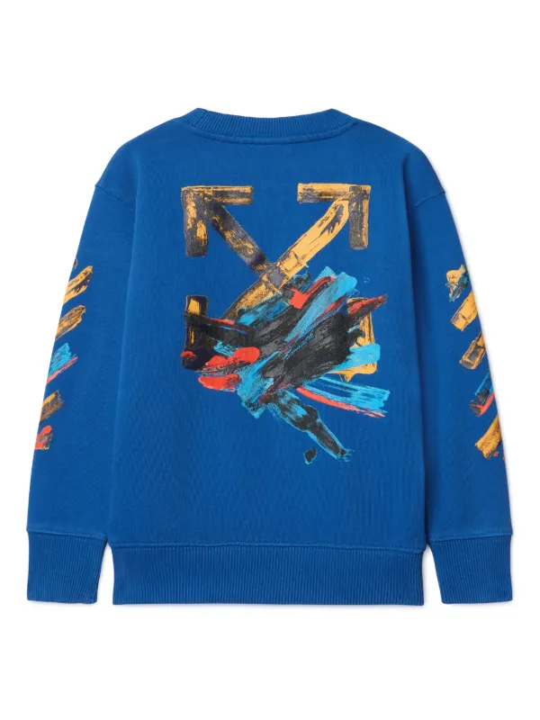 Off-White Kids Arrow Sweater Blue FARFETCH UK