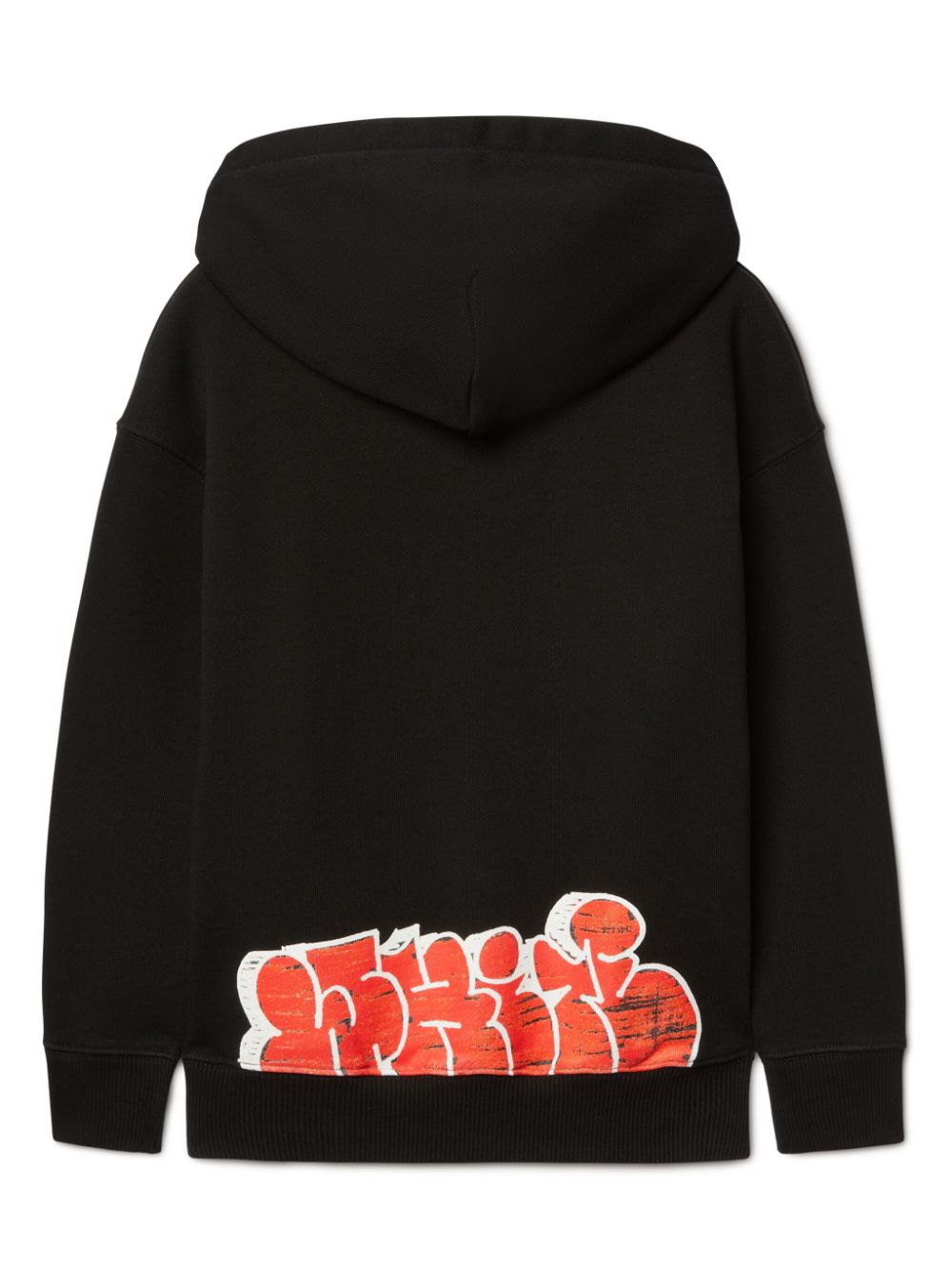 Off-White Kids Graffiti Type hoodie - Black