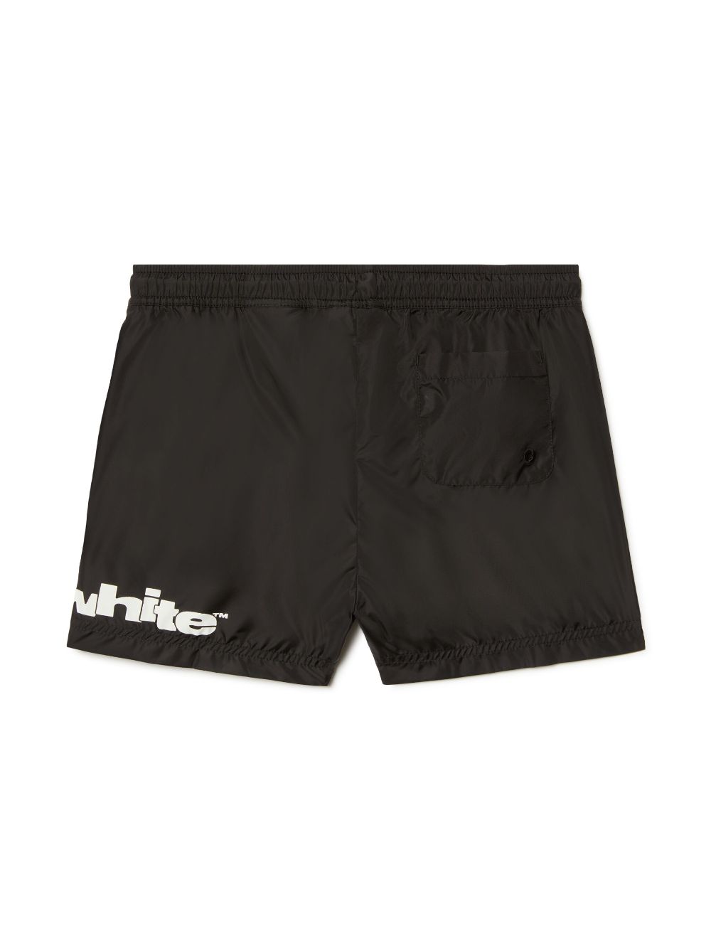 Off-White Kids logo swim shorts - Black