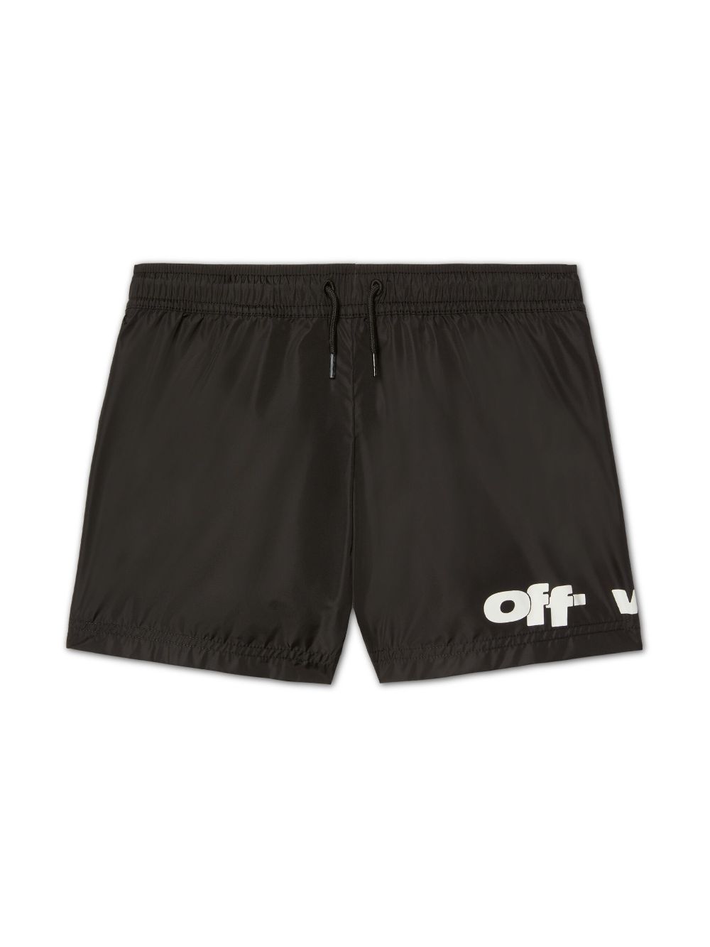 Off-White Kids logo swim shorts - Black