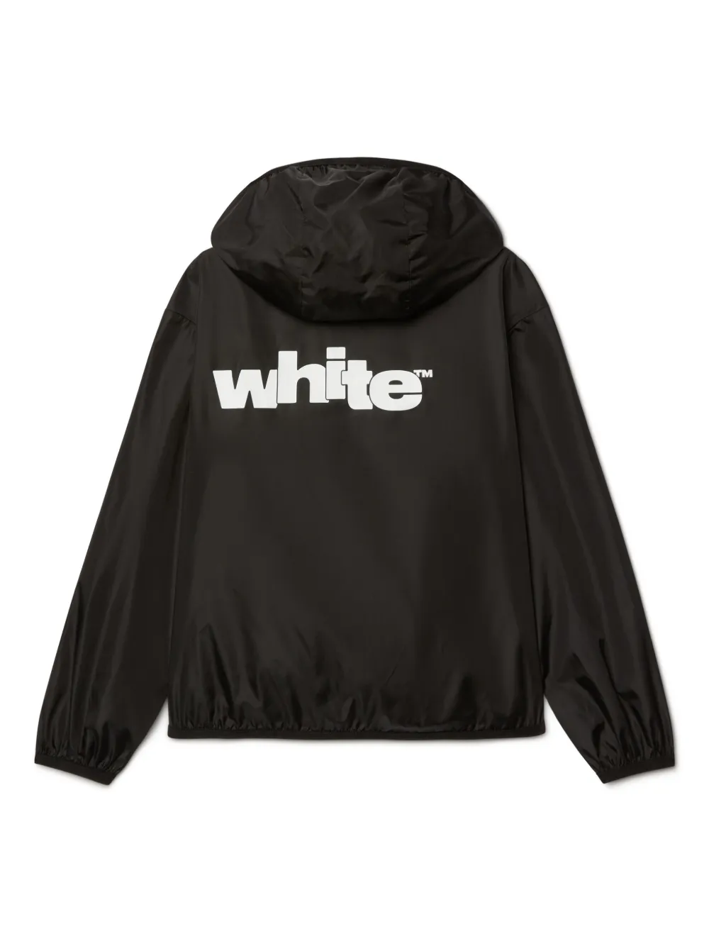 Off-White Kids Windjack met logo Zwart