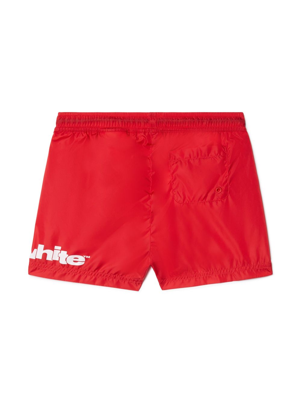 Off-White Kids Type Graphic swimshorts - Red