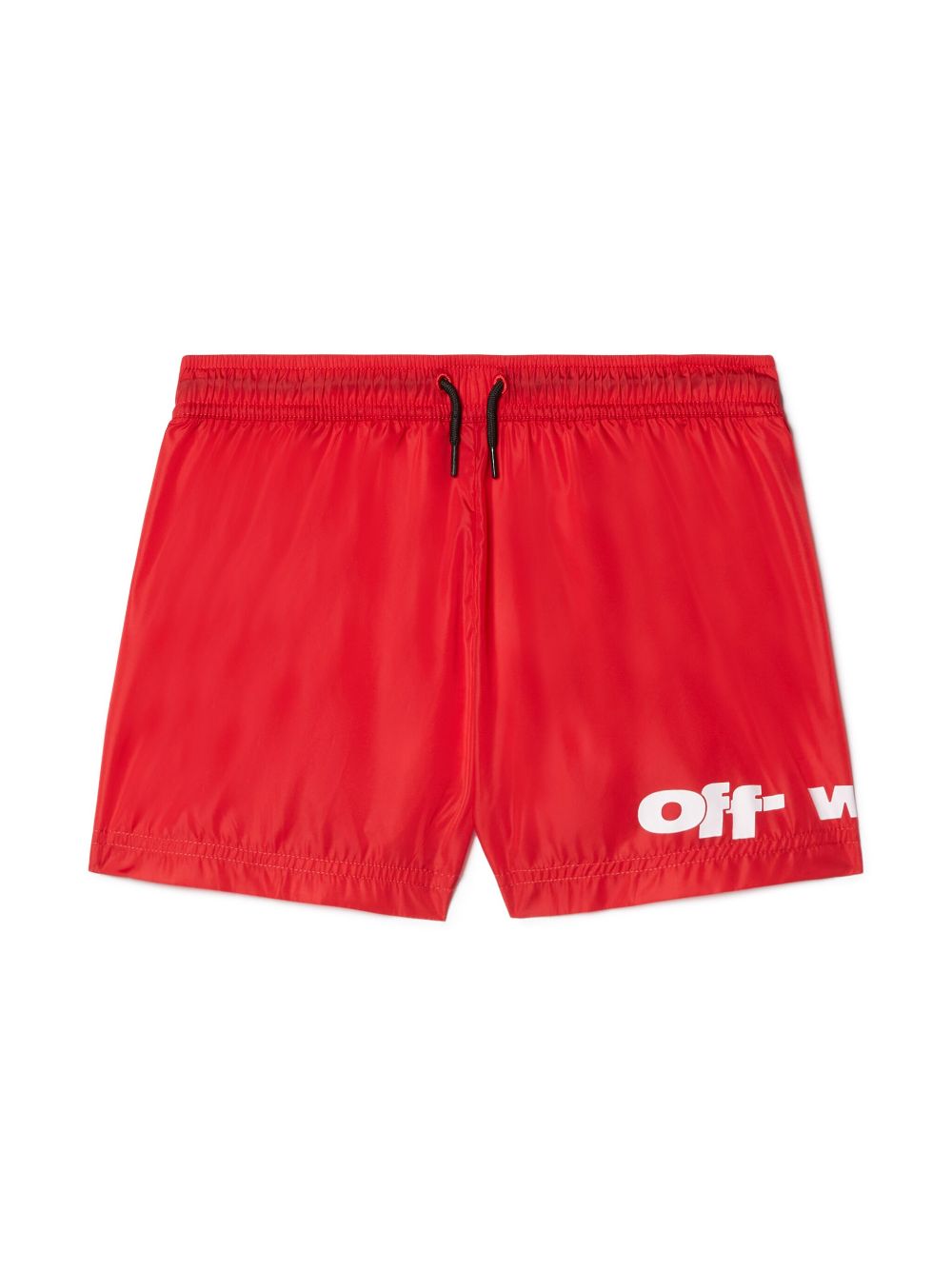 Off-White Kids Type Graphic swimshorts - Red