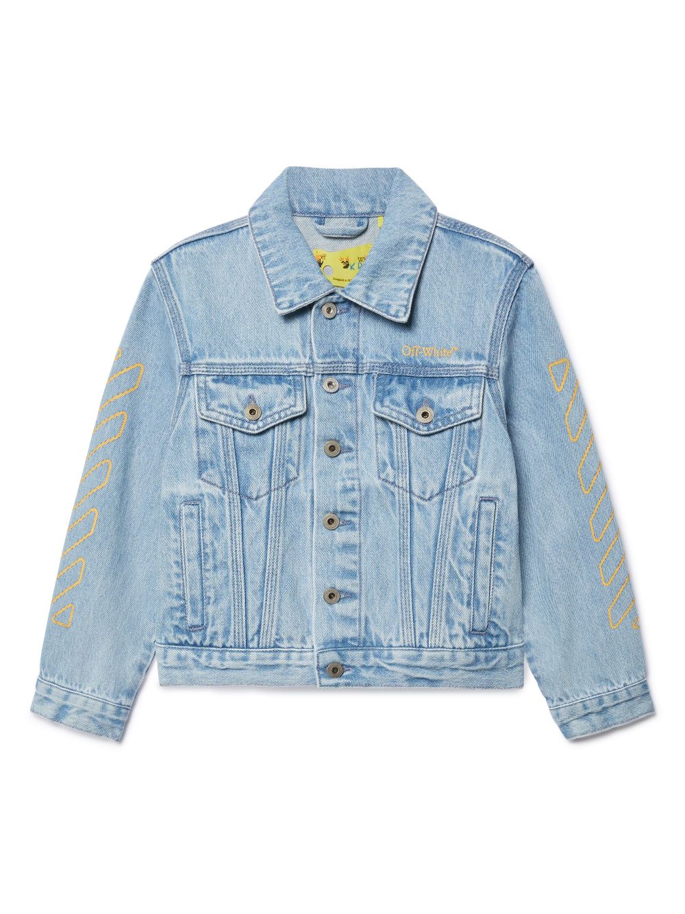 Off-White Kids Bookish denim jacket - Blue