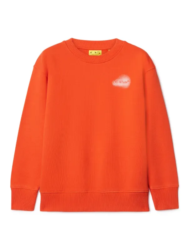 Off-White Kids Arrow Spray Sweatshirt Orange FARFETCH ZA