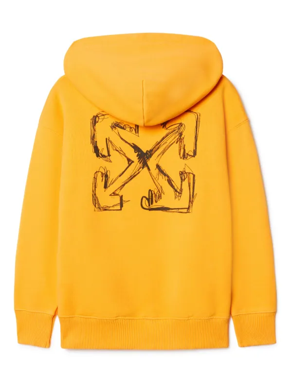 Off-White Kids Arrow Sketch Hoodie Yellow FARFETCH PH