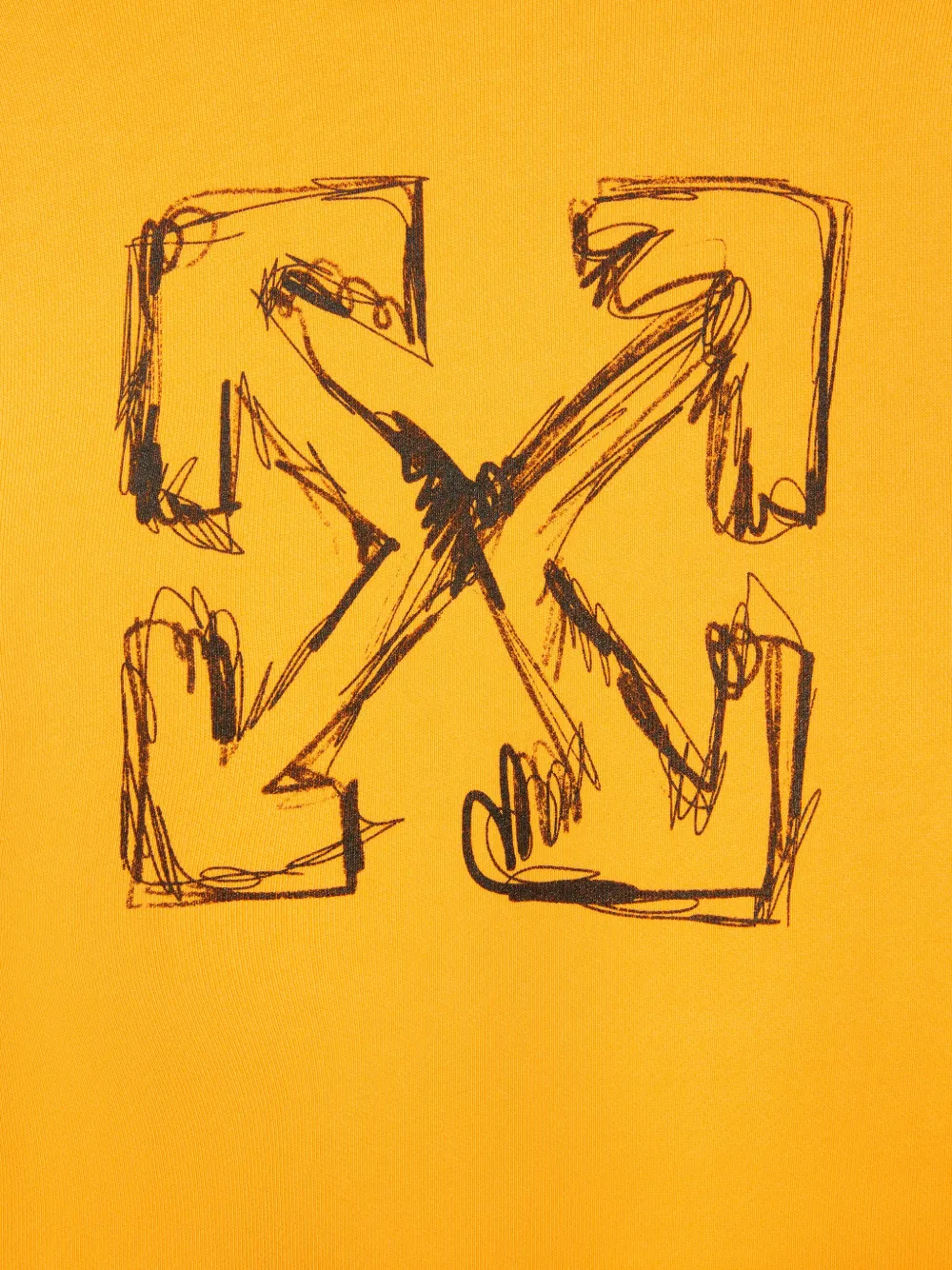 Off-White Kids Arrow Sketch hoodie Geel