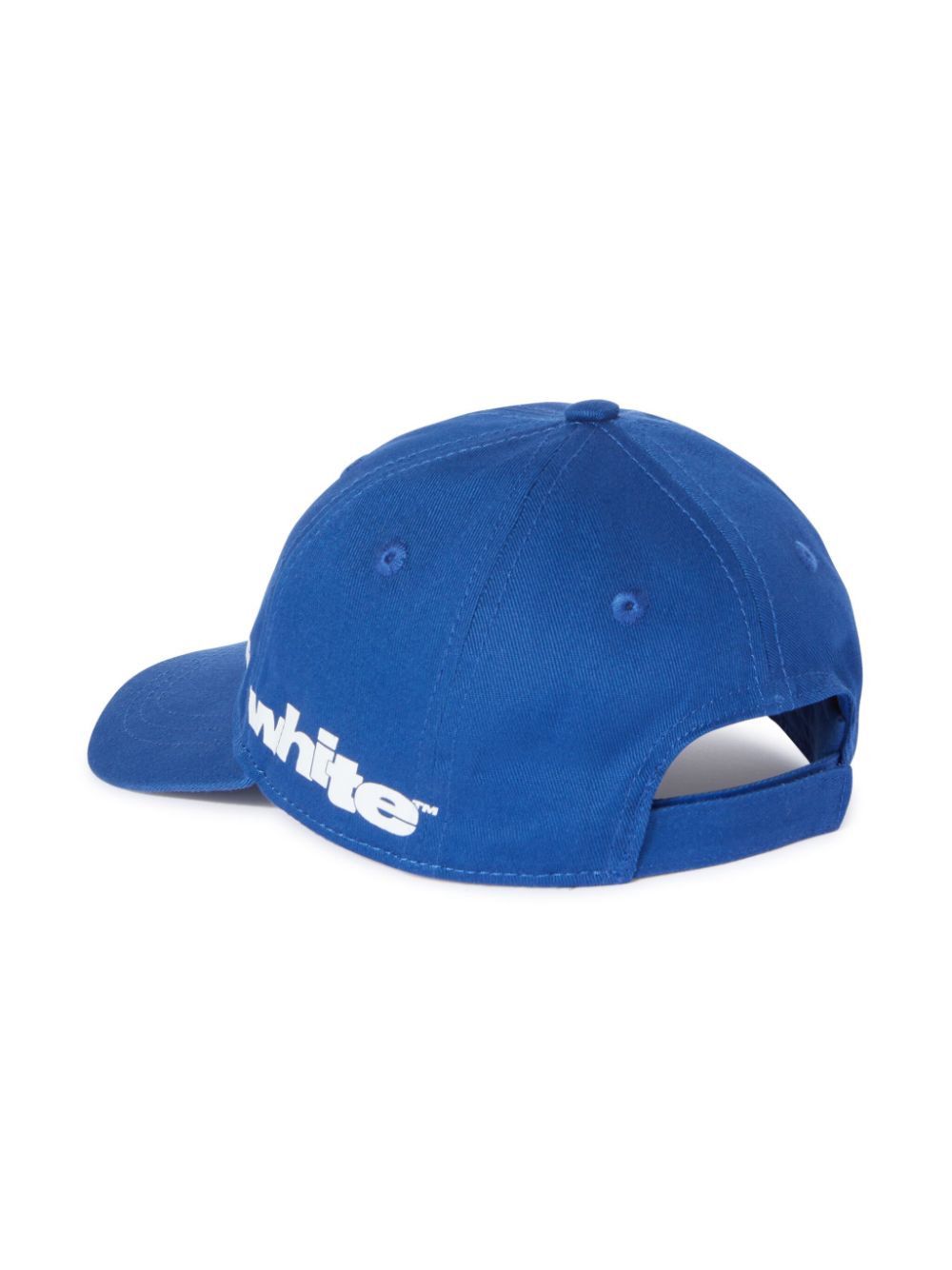 Off-White Kids printed cap - Blue