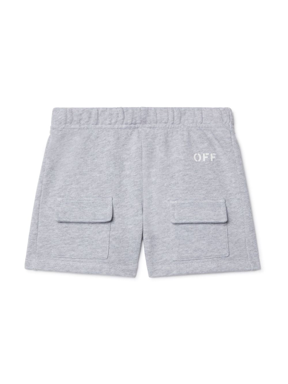 Off-White Kids logo shorts - Grey