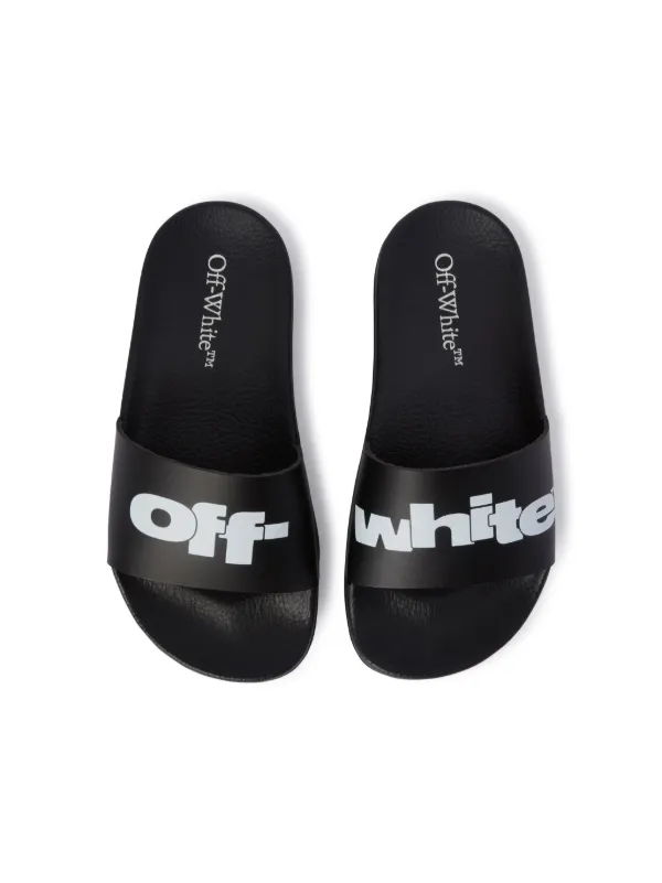 Off-White Kids Pool Slides | Black | FARFETCH