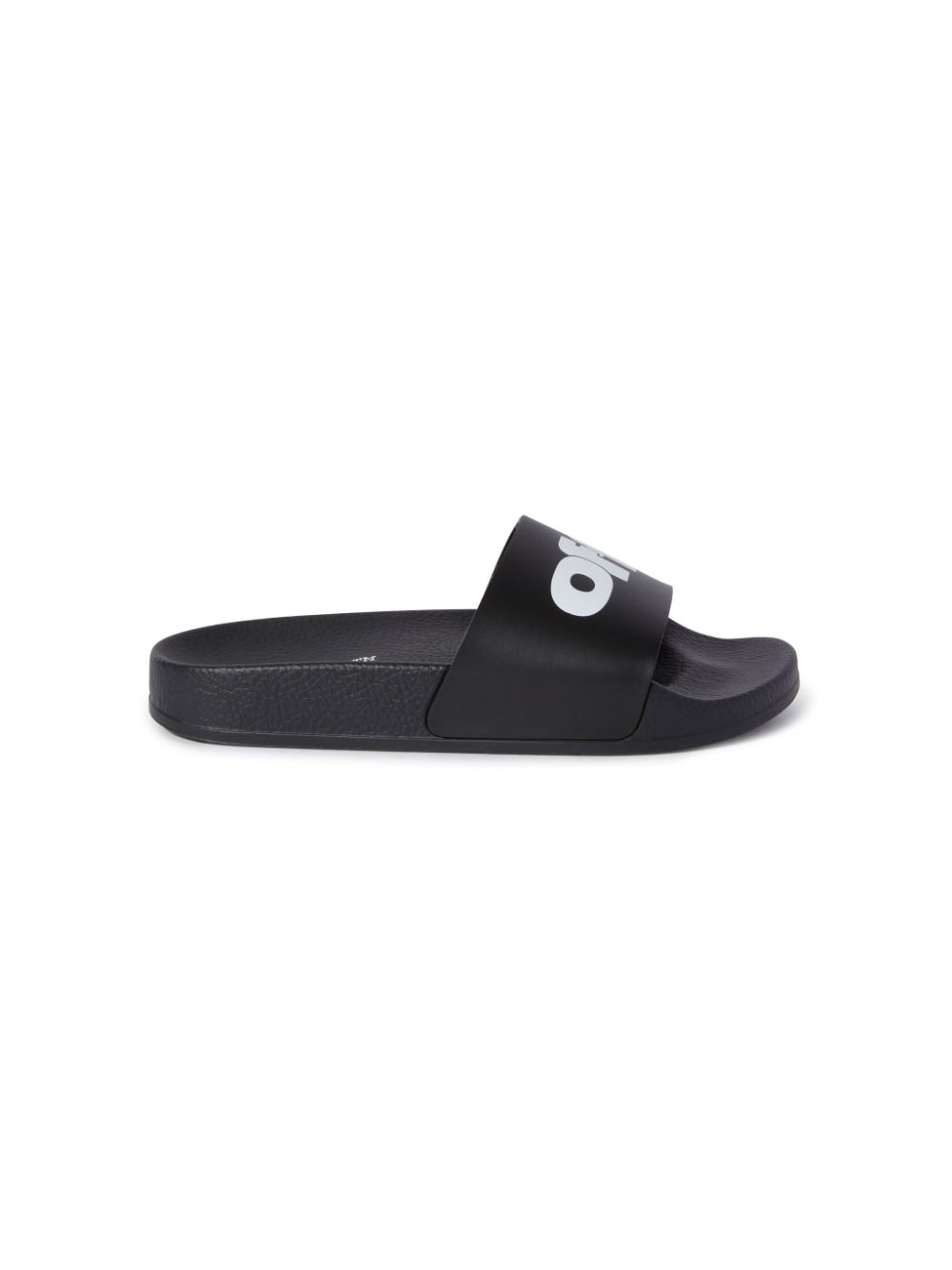 Off-White Kids Badslippers Zwart