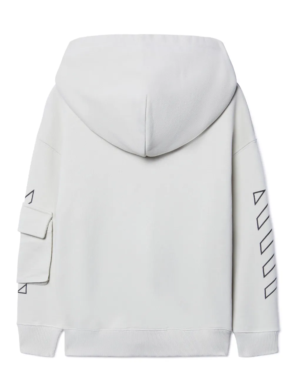 Off-White Kids Bookish hoodie met rits Grijs