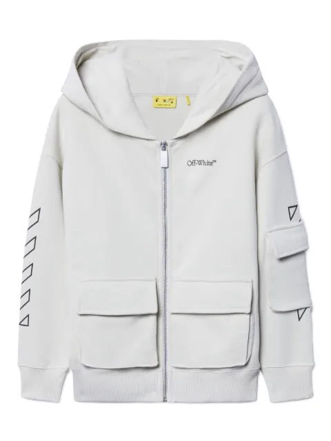 Off-White Kids Bookish Kapuzenjacke