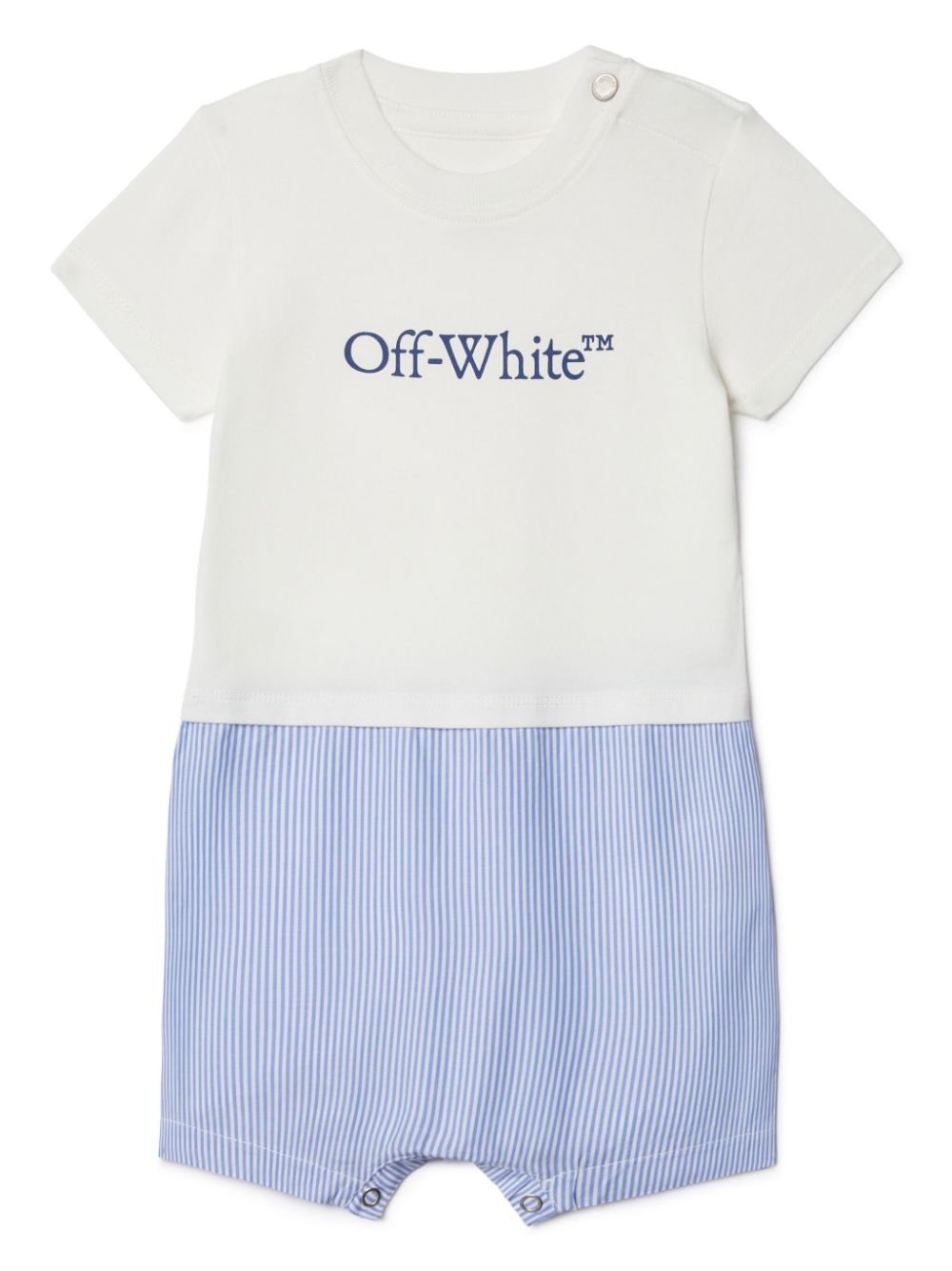 Off-White Kids Bookish body met split Wit