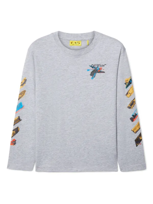 Off-White Kids Arrow Long Sleeve t-shirt Grey FARFETCH ID