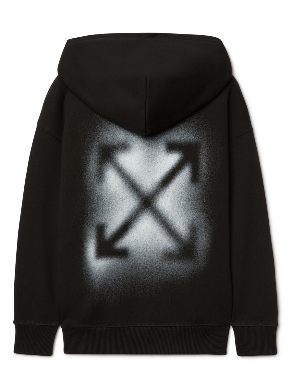 Off-White Kids Arrow Spray hoodie - Black