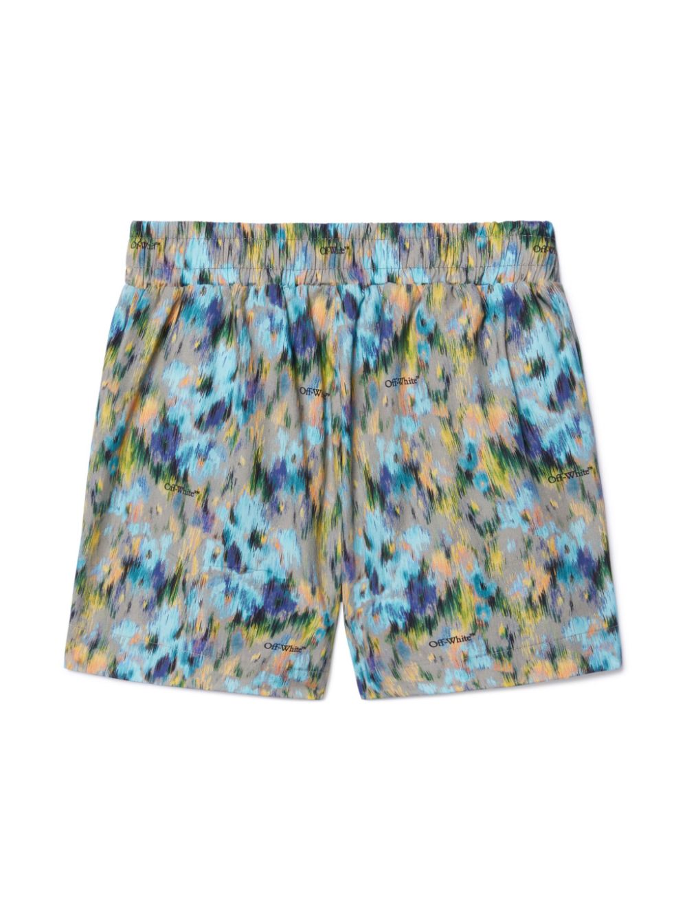 Off-White Kids Watercolor shorts - Blue