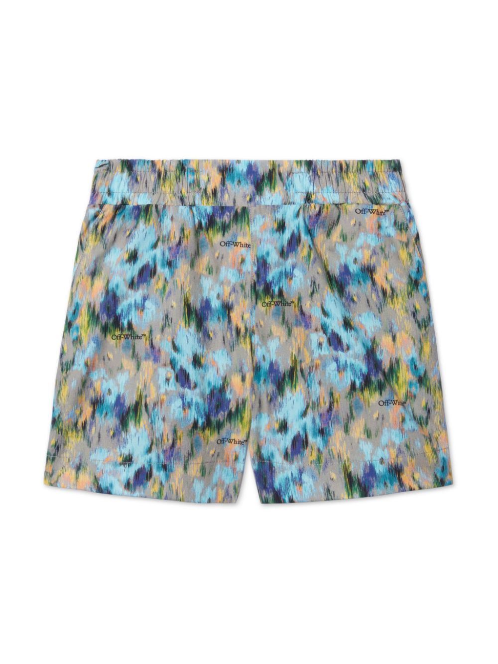 Off-White Kids Watercolor shorts - Blue