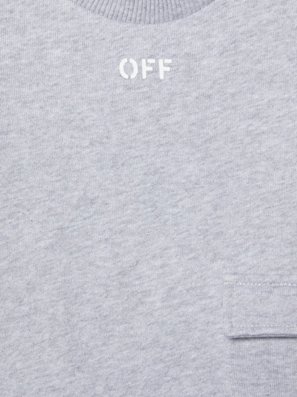 Off-White Kids Off Stamp sweater Grijs