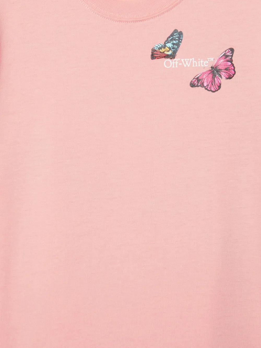 Off-White Kids Arrow Butterfly T-shirt Roze