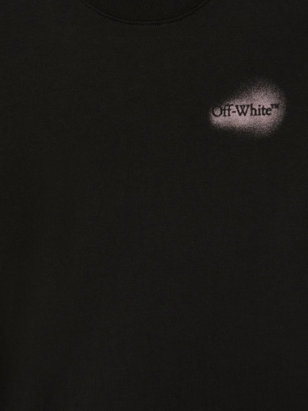 Off-White Kids Arrow Spray T-shirt Zwart
