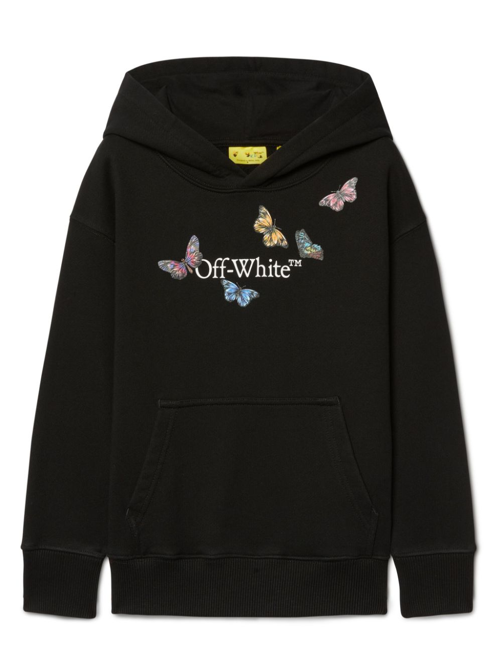 Off-White Kids Bookish Butterfly hoodie - Black