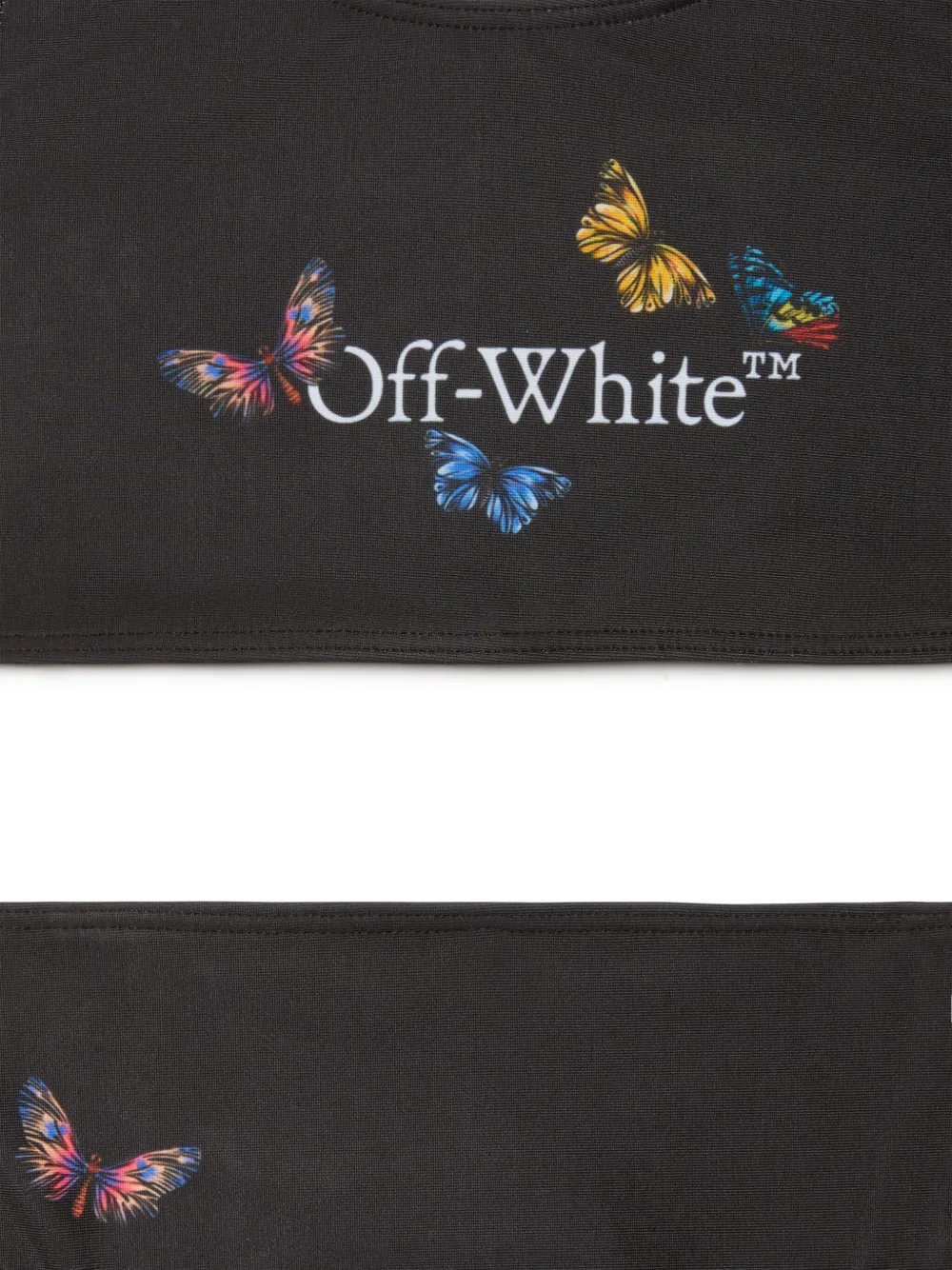 Off-White Kids Bookish vlinder bikini Zwart