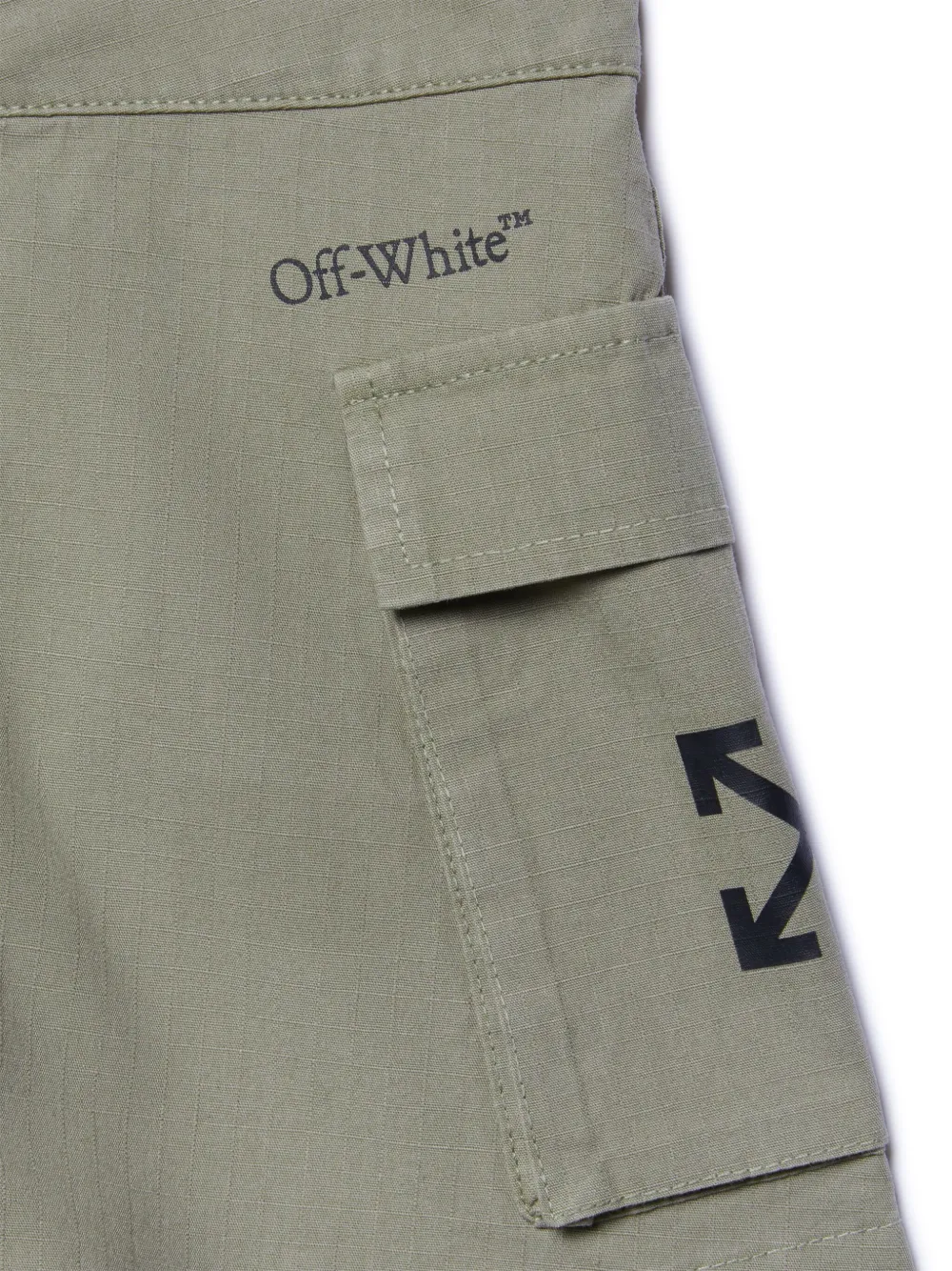 Off-White Kids Bookish cargo rok Groen
