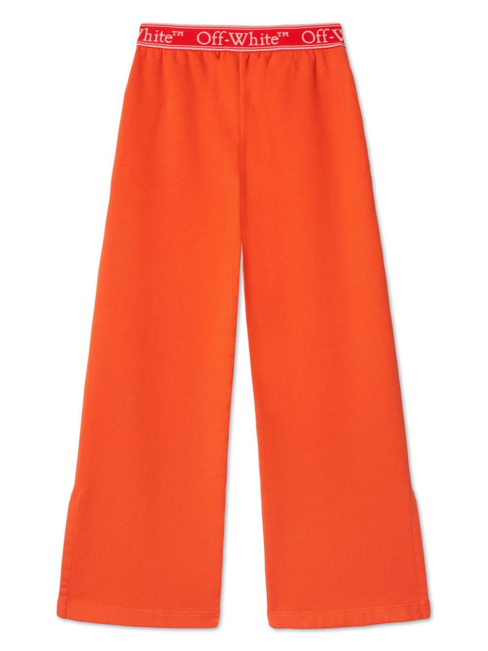 Off-White Kids Bookish logo band track pants - Orange