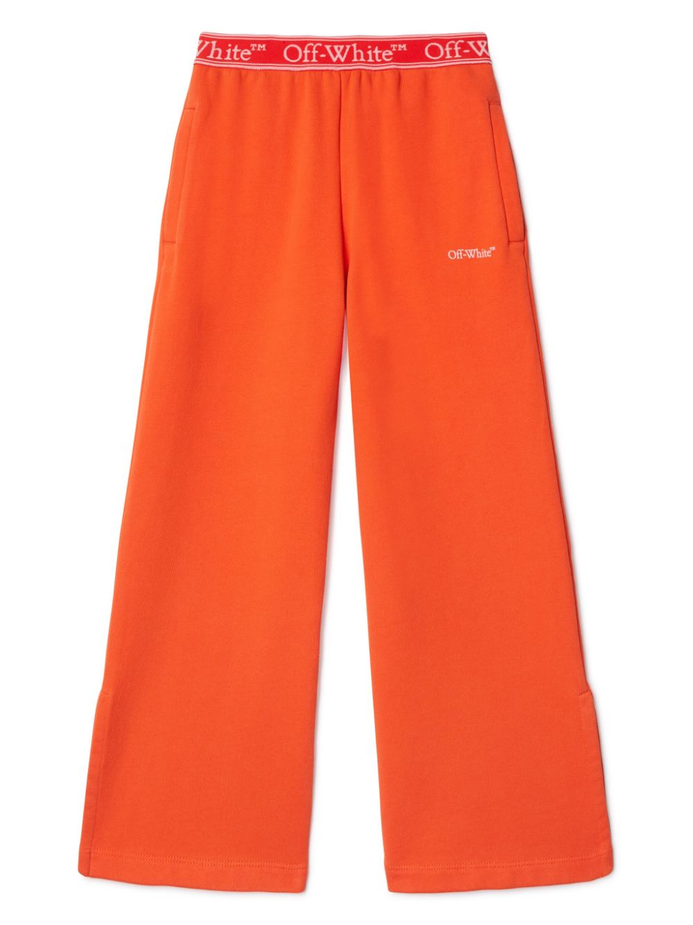 Off-White Kids Bookish trainingsbroek met logoband Oranje