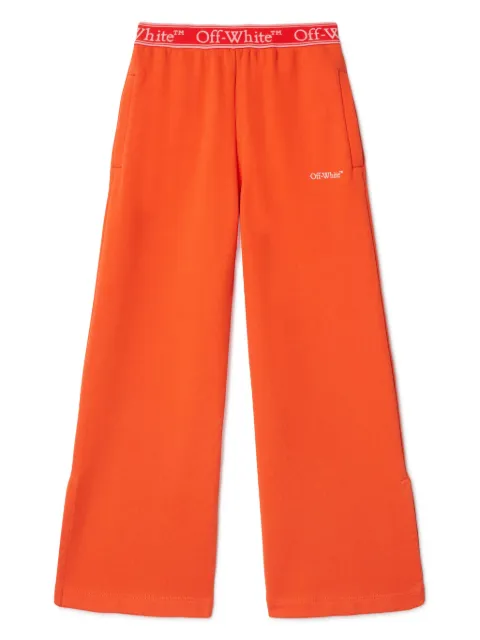 Off-White Kids Bookish logo band track pants