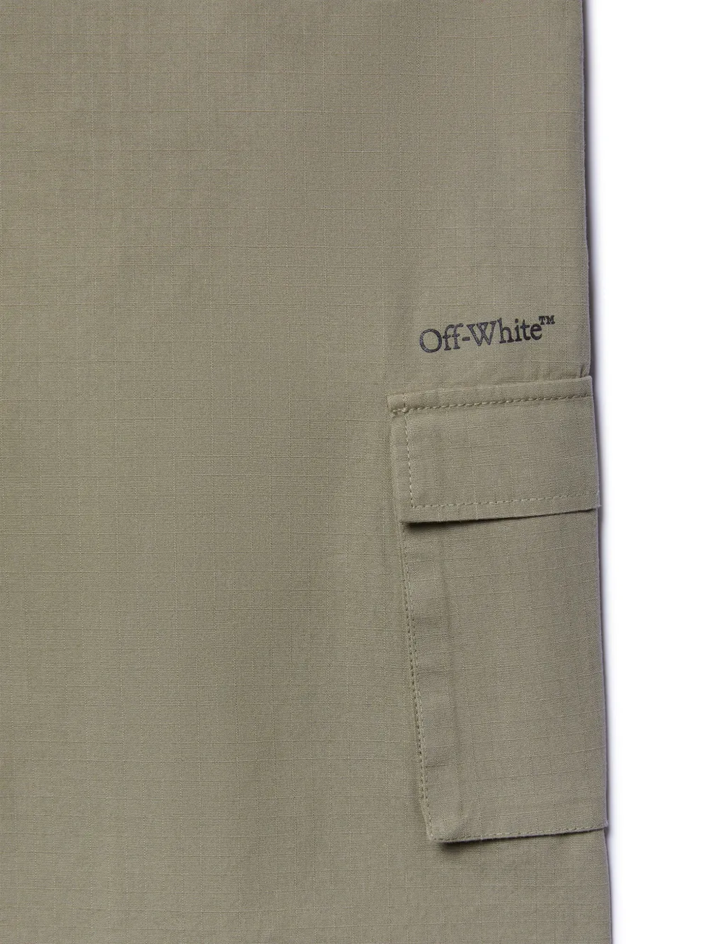 Off-White Kids Bookish cargo jurk Groen