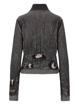 極美品⭐︎Maison Margiela ブラック 変形 4ステッチ カーディガン 極美品⭐︎Maison Margiela ブラック 変形 4ステッチ カーディガン