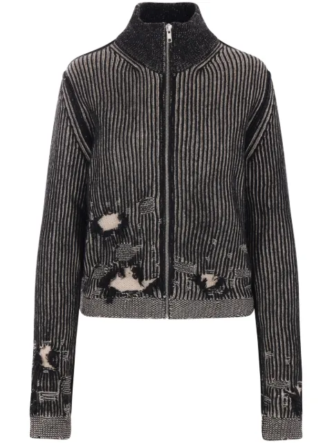 MM6 Maison Margiela distressed effect cardigan Women