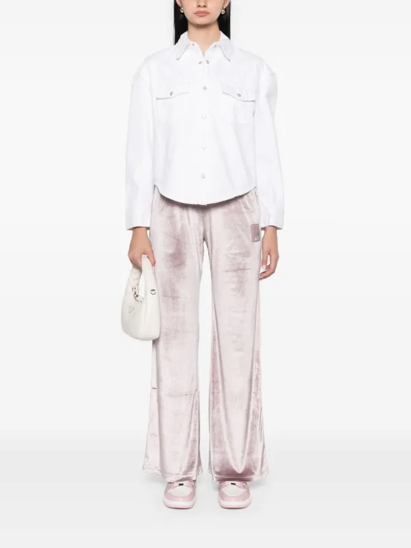 Ea7 Emporio Armani ベロア パンツ | パープル | FARFETCH JP