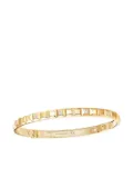 Boucheron 18K gold diamond Clou De Paris bangle