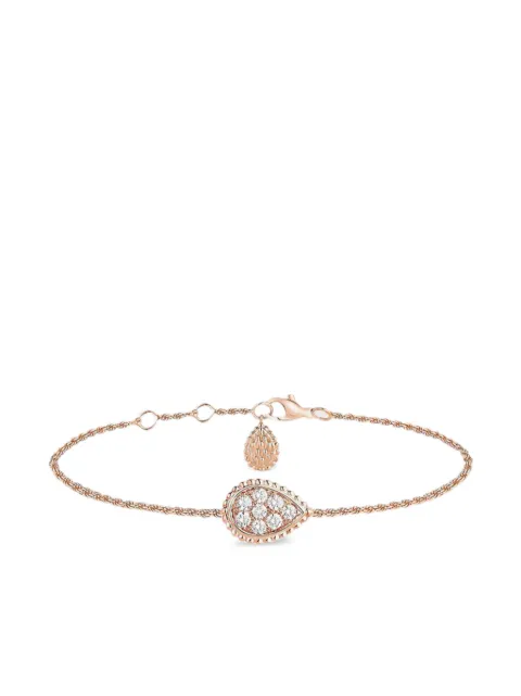 Boucheron 18K rose gold Serpent Bohème diamond bracelet