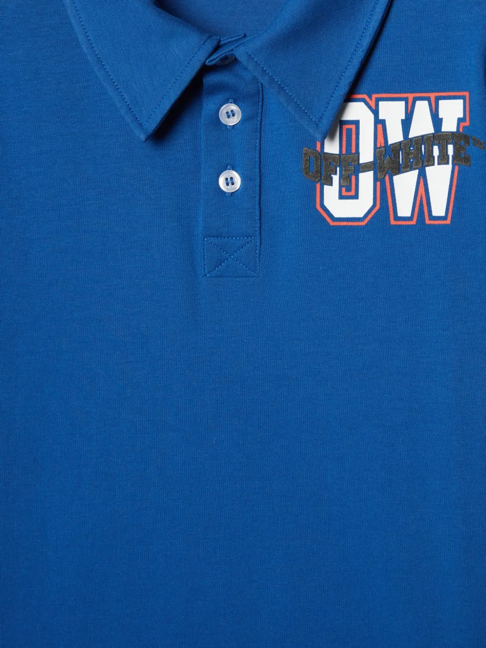 Off-White Kids Arrow universiteit poloshirt Blauw