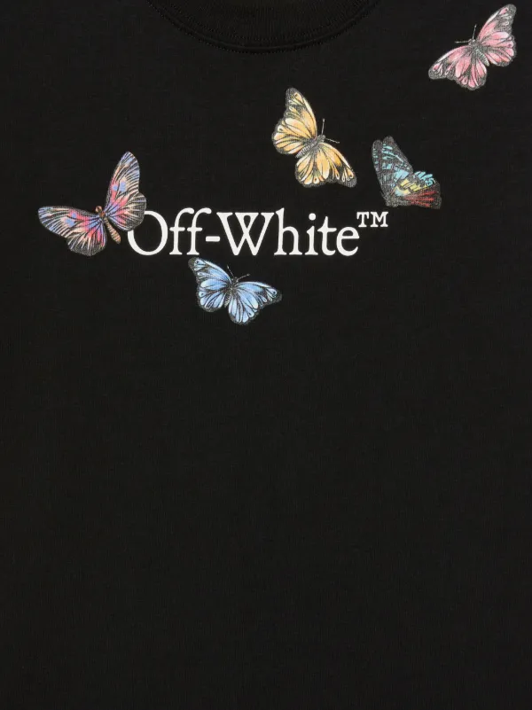 【関税無・国内発】OFF WHITE・Big Bookish キッズ ロゴＴシャツ Off-White キッズ｜ブラック Big Bookish Tシャツ | SSENSE 日本