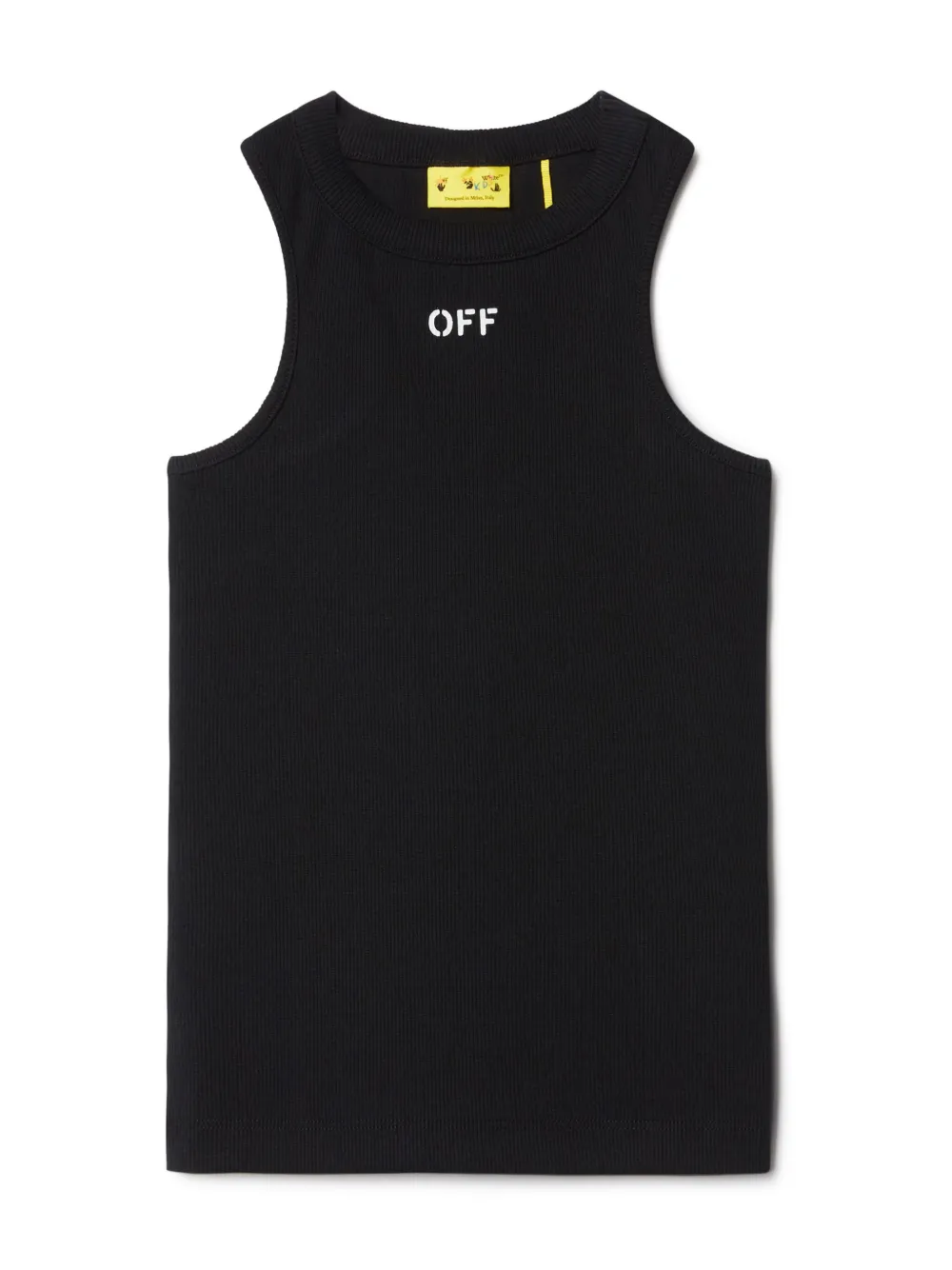 Off-White Kids Off タンクワンピース - ブラック Off-White Kids Off タンクワンピース - ブラック