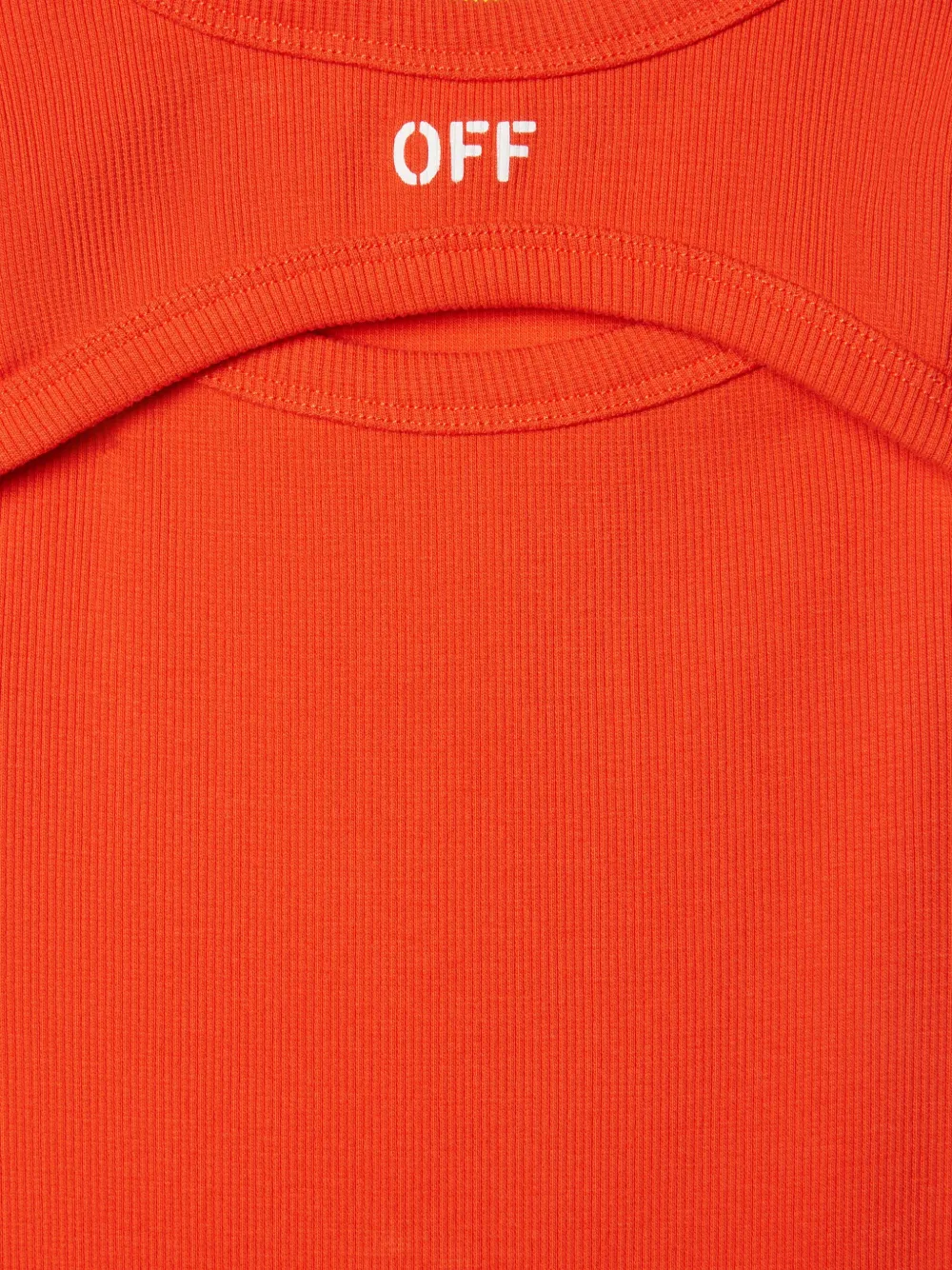 Off-White Kids Off Stamp jurk met print Oranje